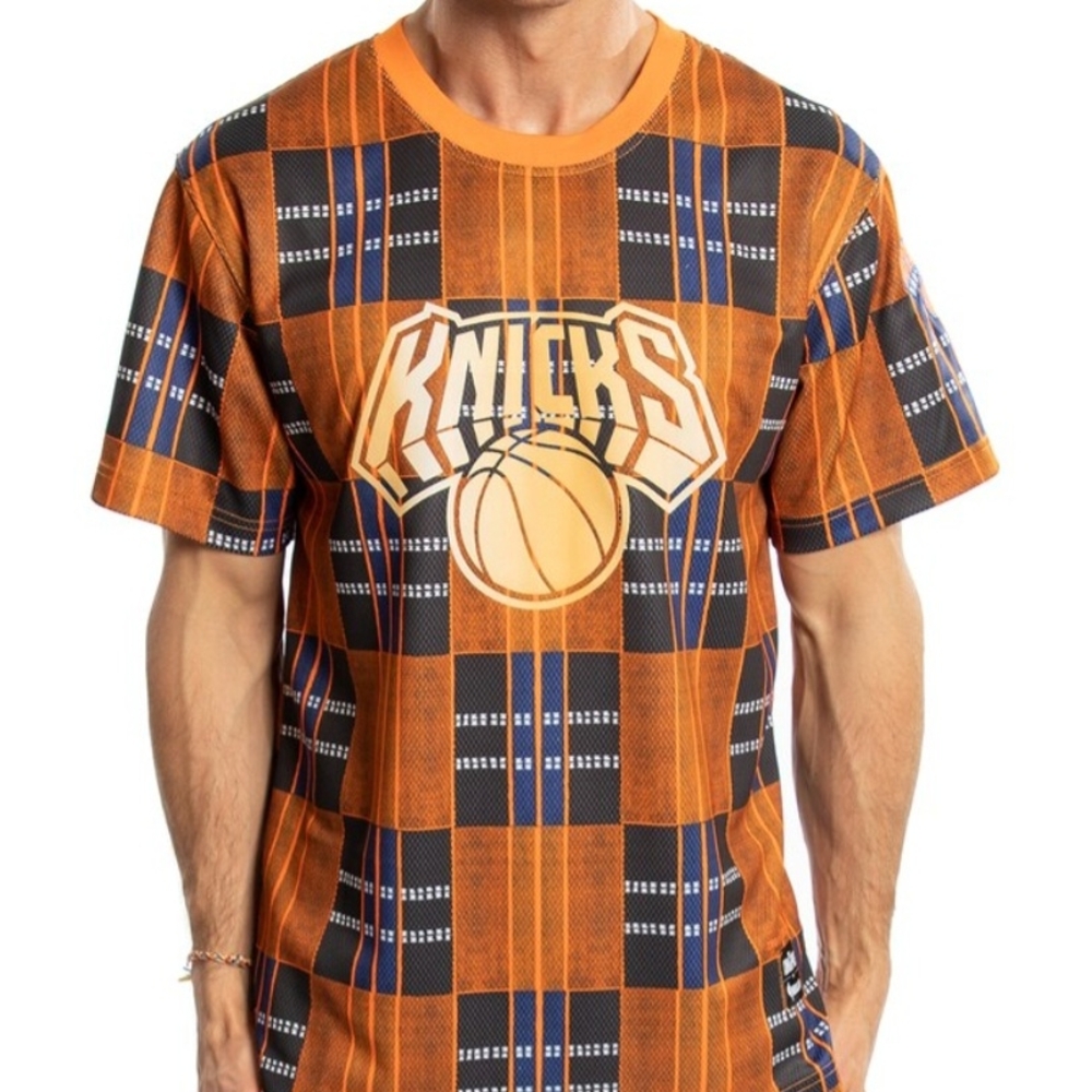 Knicks Orange and Blue Men's Shirt